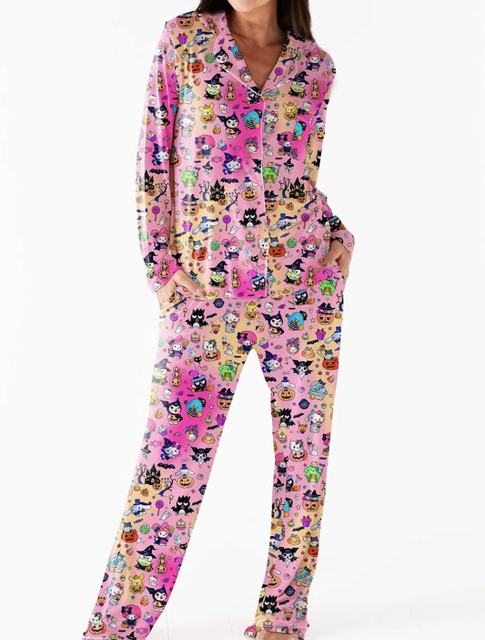 Kitty Treats - Women's Bamboo Long Sleeve Lounge Set