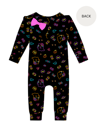 Neon Kitty - Bamboo Hooded Romper