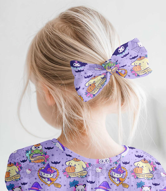 Kitty Webs - Hair Bow Clip