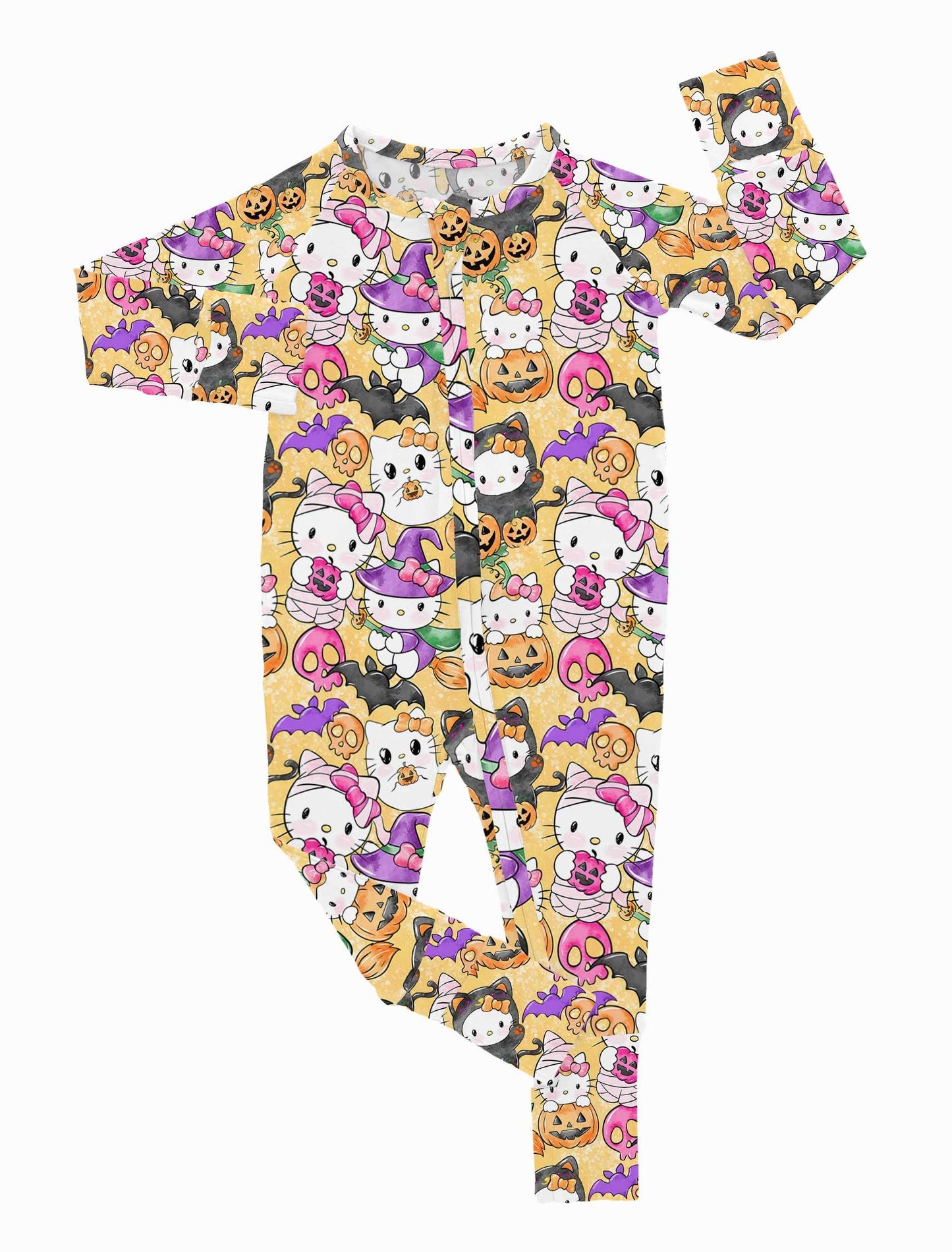 Boo Kitty - Bamboo Convertible Zippy Romper