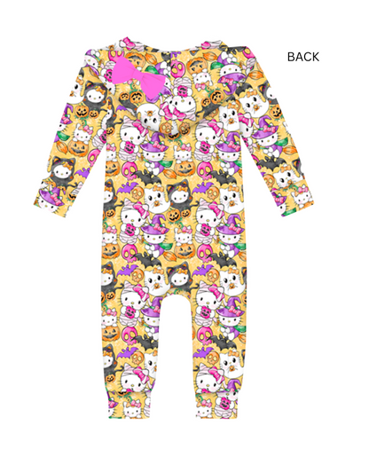 Boo Kitty - Bamboo Hooded Romper