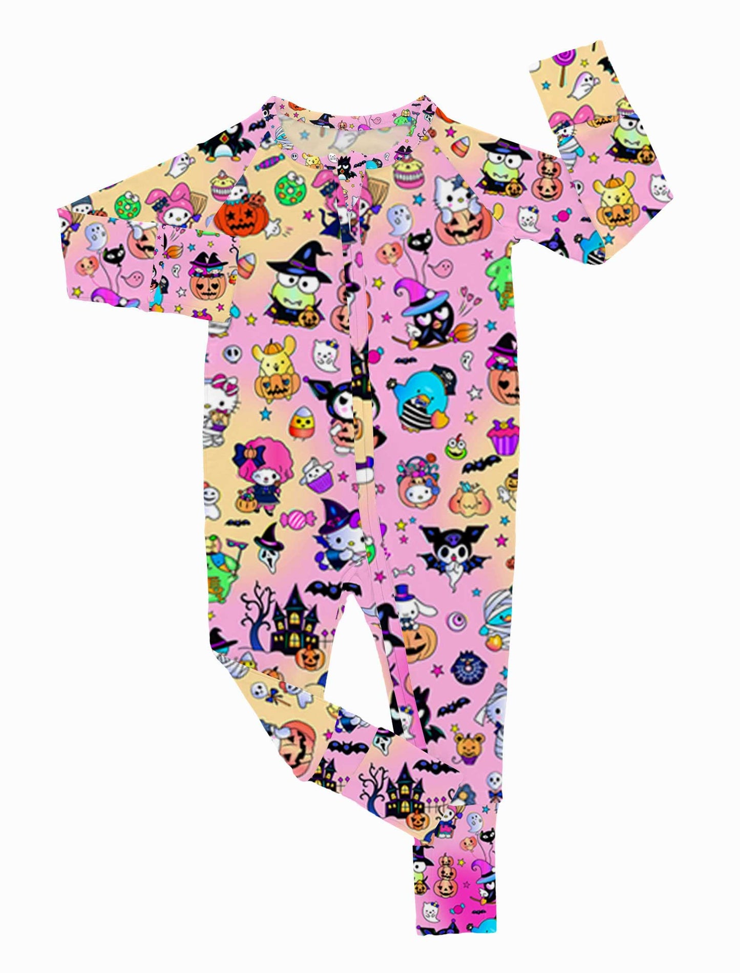 Kitty Treats - Bamboo Convertible Zippy Romper