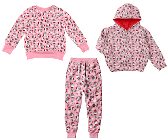 Kitty Mittens - Kids Bamboo Sweat Separates