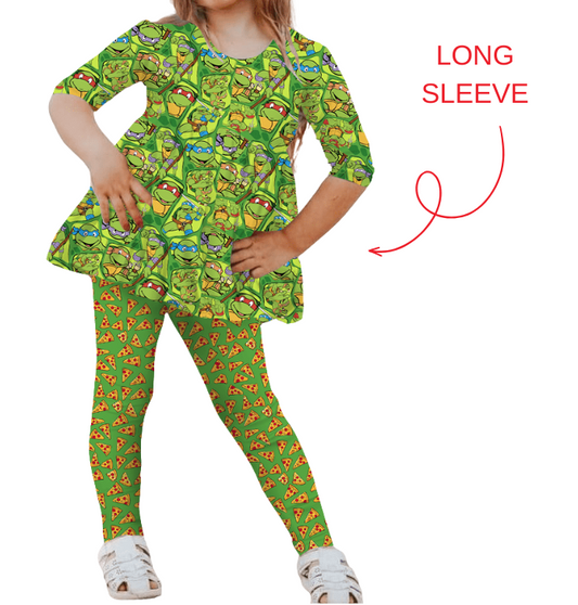 TNT - Bamboo Long Sleeve & Pants Peplum Set