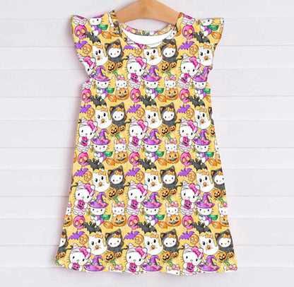 Boo Kitty - Girls Bamboo Dream Dress