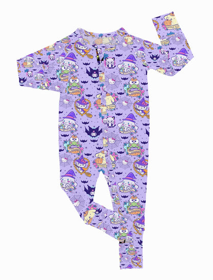 Kitty Webs - Bamboo Convertible Zippy Romper