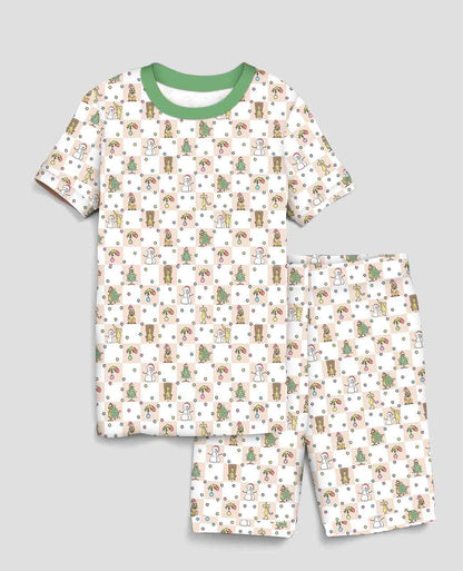 Christmas Cheer - Bamboo Short Sleeve Short Lounge Set