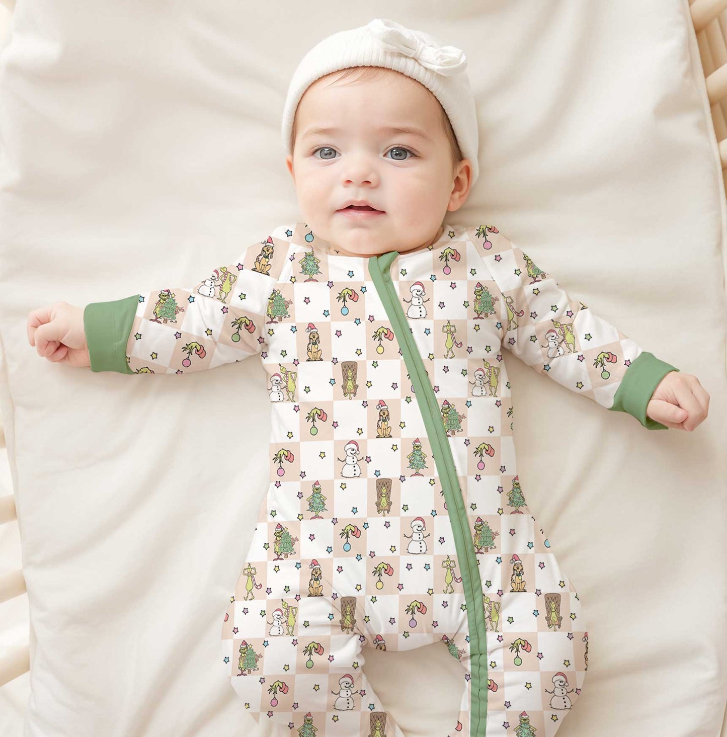 Christmas Cheer - Bamboo Convertible Zippy Romper