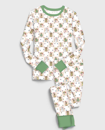 Christmas Cheer - Kids Bamboo Long Sleeve Pant Lounge Set