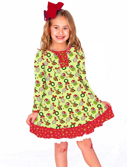 Cindy Lou Who - Girls Long Sleeve Bamboo Dream Set