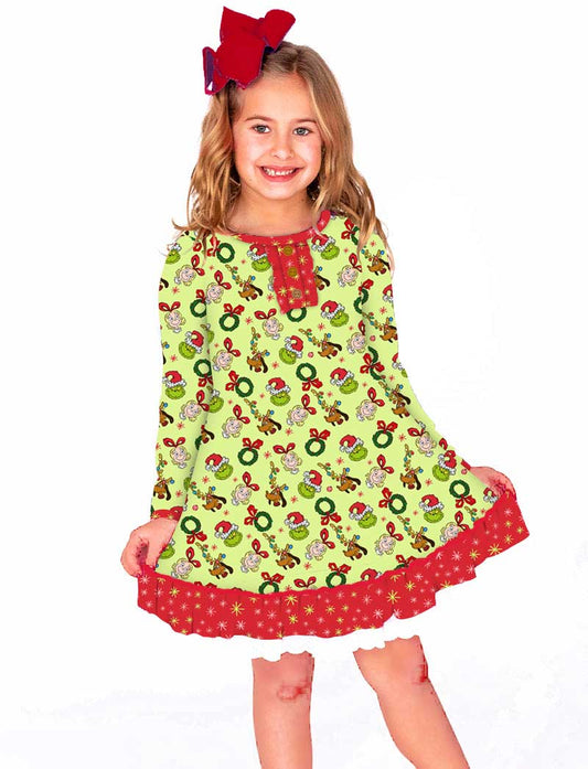 Cindy Lou Who - Girls Long Sleeve Bamboo Dream Set