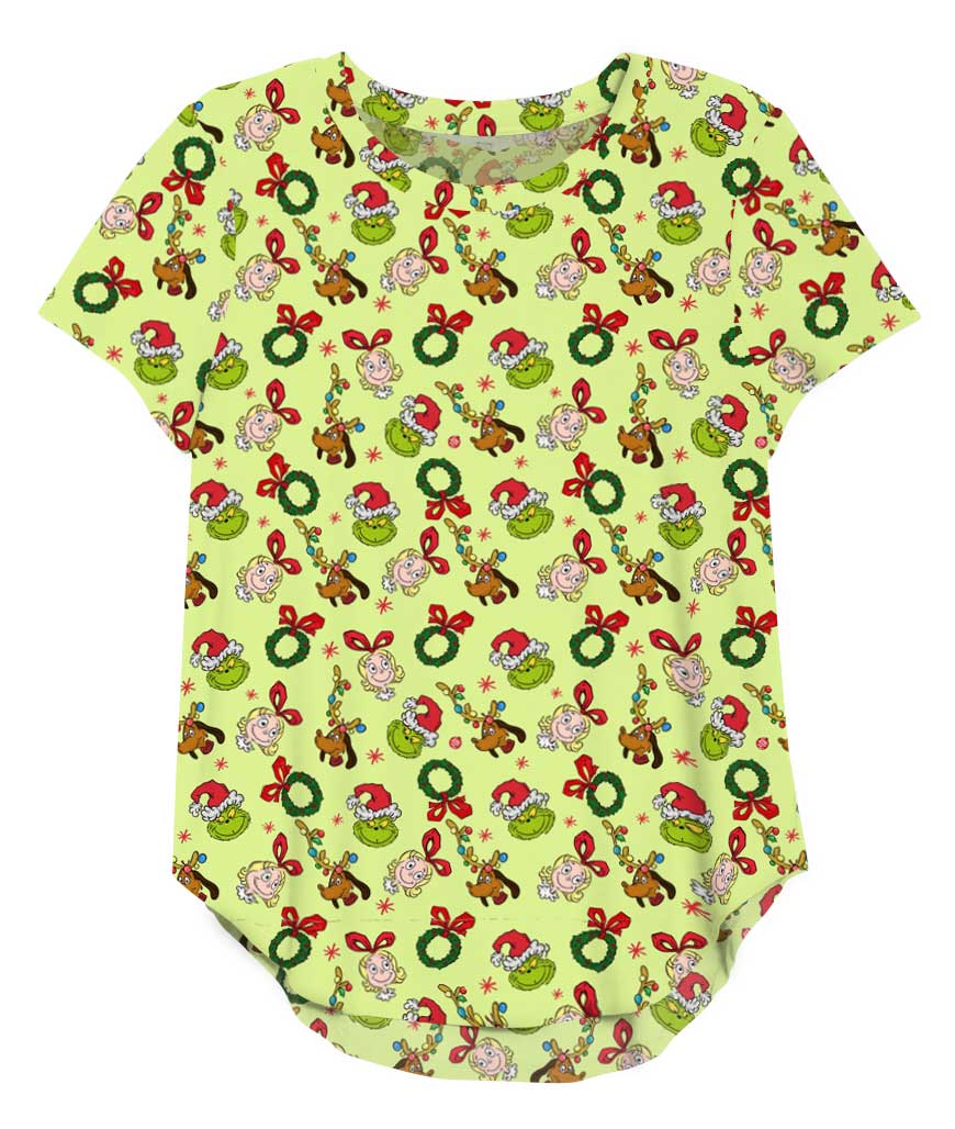 Cindy Lou Who - Women's Bamboo Scoop Neck Short Sleeve Top