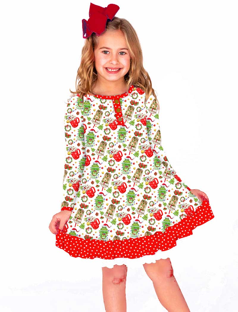 Grouchy before Coffee - Girls Long Sleeve Bamboo Dream Set