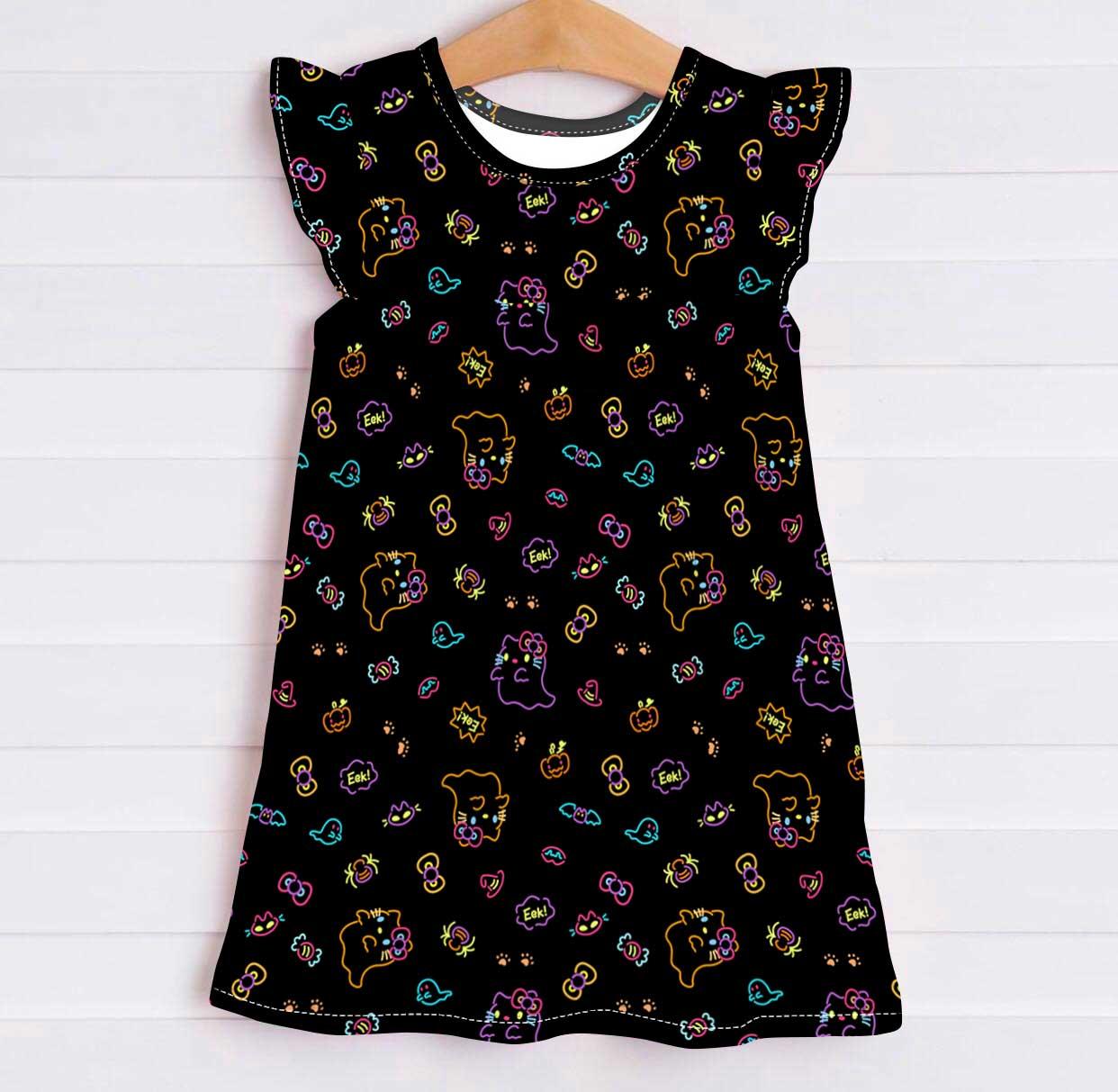 Neon Kitty - Girls Bamboo Dream Dress