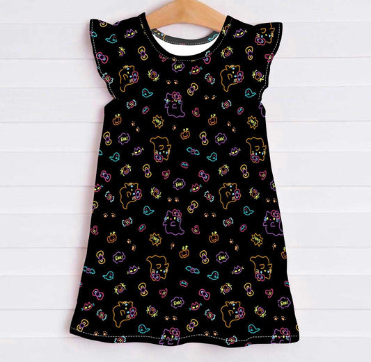 Neon Kitty - Girls Bamboo Dream Dress