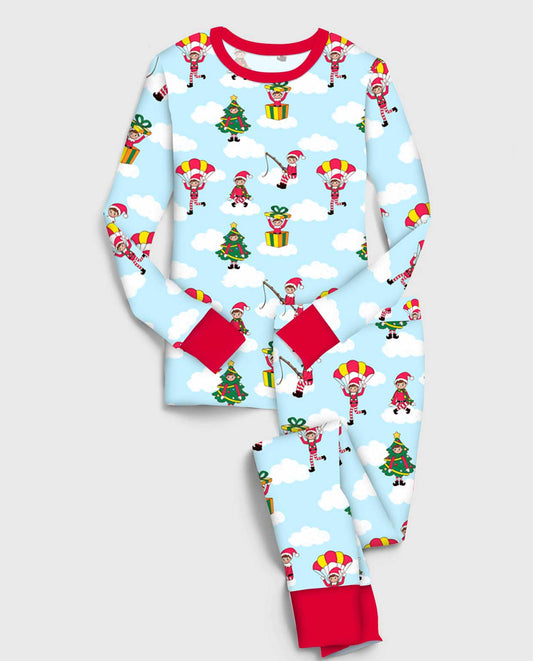 Elf Traditions - Kids Bamboo Long Sleeve Pant Lounge Set