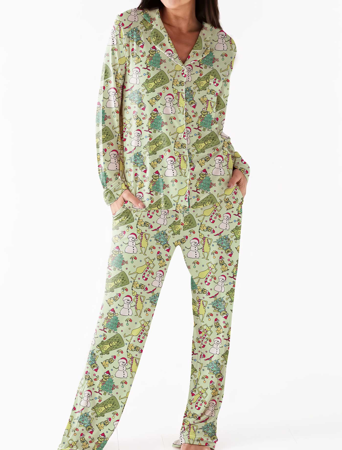 You're a Mean One - Women's Bamboo Long Sleeve Lounge Set