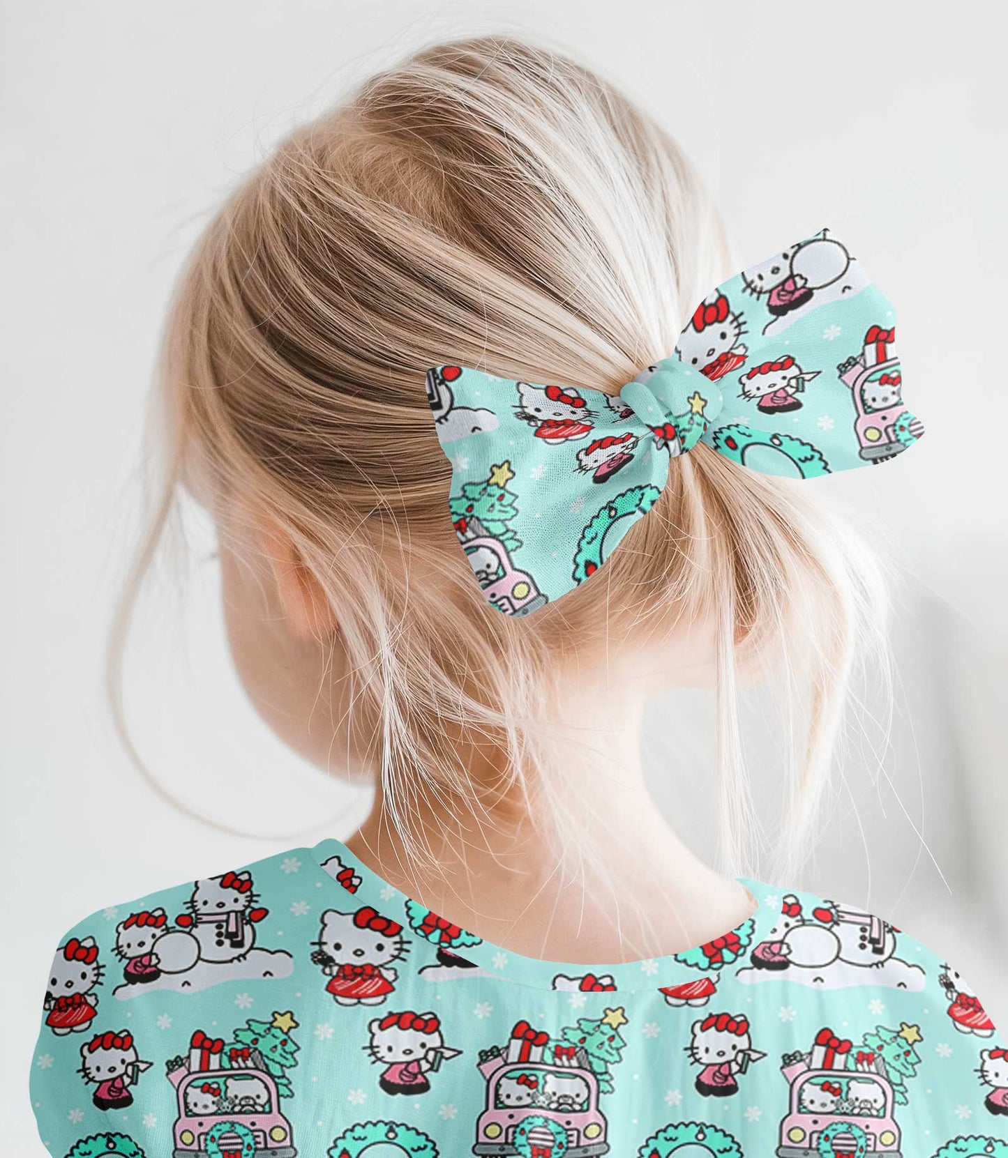 Hello Holidays - Hair Bow Clip
