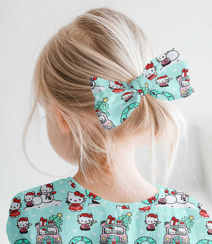 Hello Holidays - Hair Bow Clip