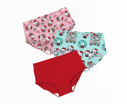 Kitty Mittens - Girls Bamboo Underwear 3 Pack