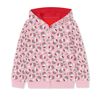 Kitty Mittens - Kids Bamboo Hooded Full Zip Up Sweatshirt