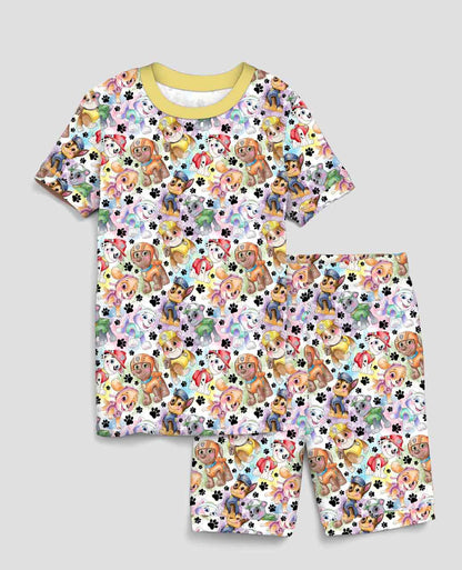 Pups on Patrol - Bamboo Short Sleeve Short Lounge Set