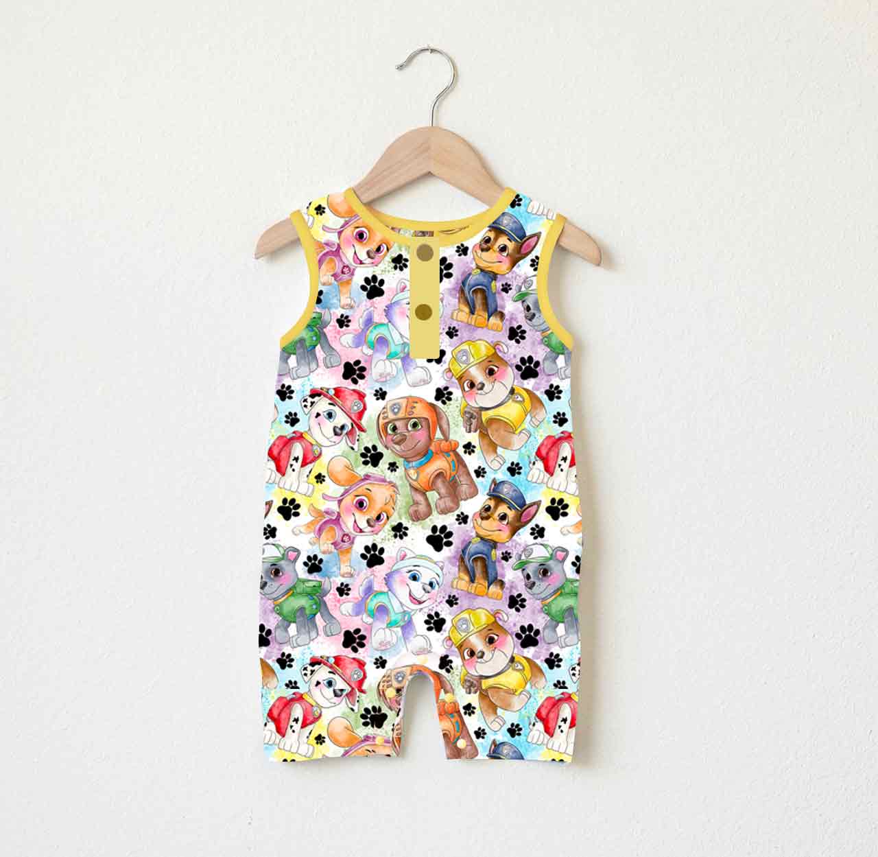 Pups on Patrol - Bamboo Baby Tank Romper