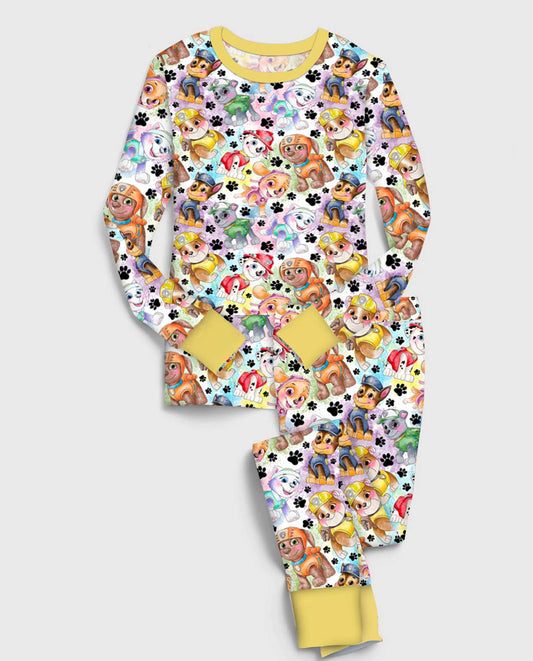 Pups on Patrol - Kids Bamboo Long Sleeve Pant Lounge Set