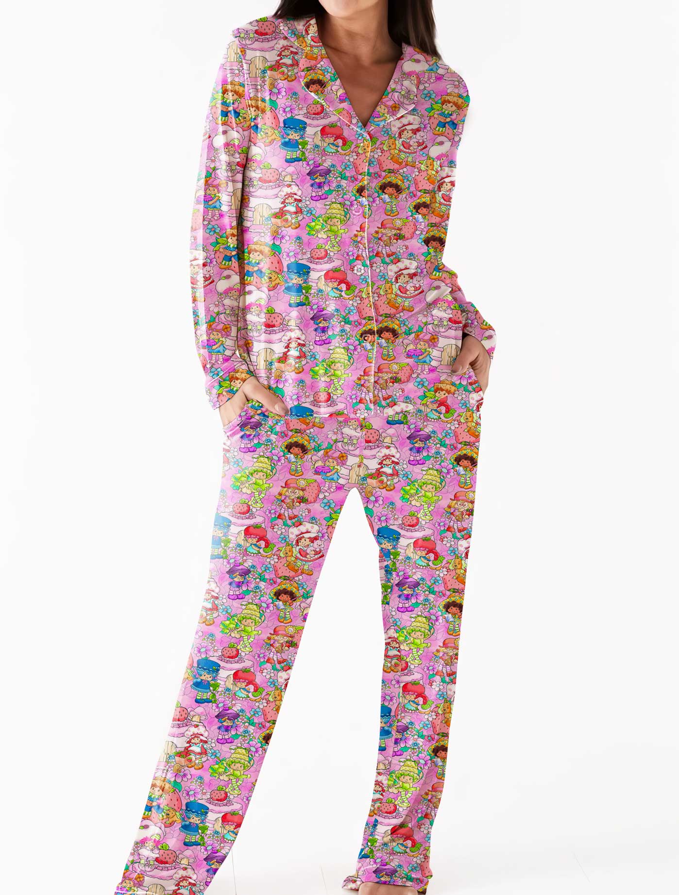 Strawberry Friends - Women's Bamboo Pj Set