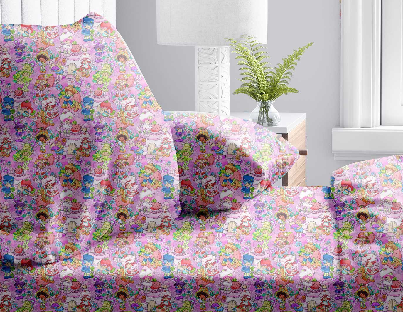 Strawberry Friends - Bamboo Bedding Separates