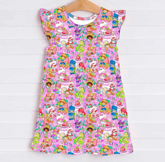 Strawberry Friends - Girls Bamboo Dream Dress