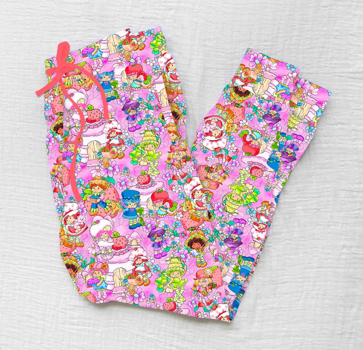 Strawberry Friends - Women's Bamboo Lounge Joggers