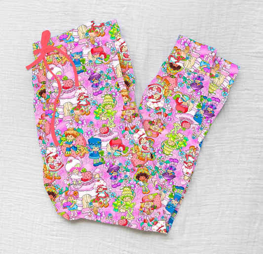 Strawberry Friends - Women's Bamboo Lounge Joggers