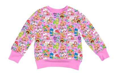 Strawberry Friends - Adult Unisex Crew Neck Sweatshirt